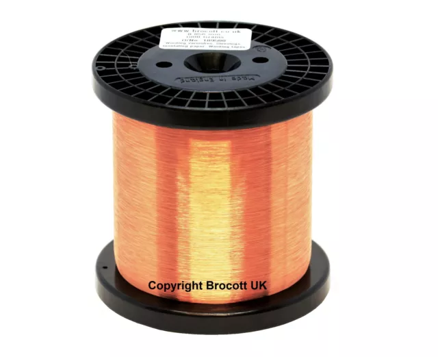 0.125mm ENAMELLED COPPER WINDING WIRE, MAGNET WIRE, COIL WIRE -250 Gram Spool