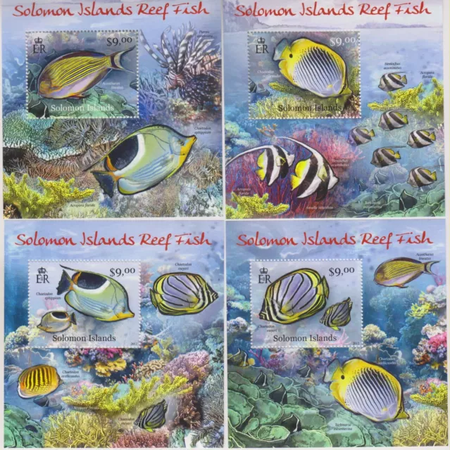 4 Blocks Fische Solomon Islands Postfrisch 4573