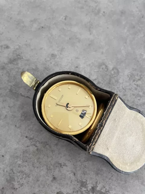 Jaeger LeCoultre Tischuhr Uhr Wecker Gold