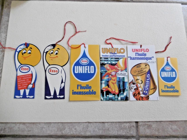 Publicités - Etiquette vidange la goutte Esso