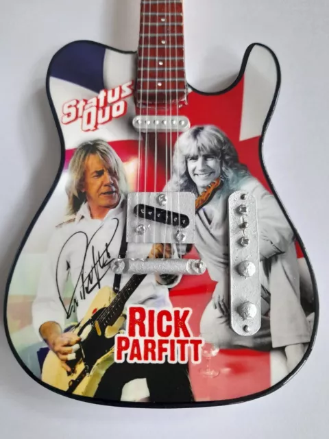 Rick Parfitt Status Quo Tribute Miniature Guitar (UK SELLER)