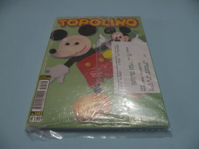 Topolino N. 2585 Blisterato/Sigillato Nuovo Disney Mondadori Abbonamento