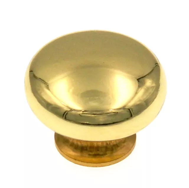 Amerock BP770-3 Polished Brass 1 1/8" Mushroom Cabinet Knob Pulls Allison