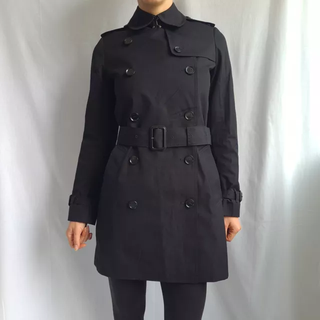 NUOVO trench da donna Burberry London Prorsum taglia UK6 EU34 US4 con cintura