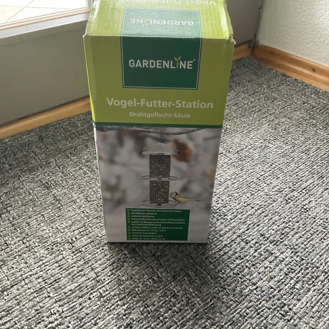 Vogelfutterspender zum Aufhängen Drahtgeflecht-Säule Futter Vogel Station Vögel