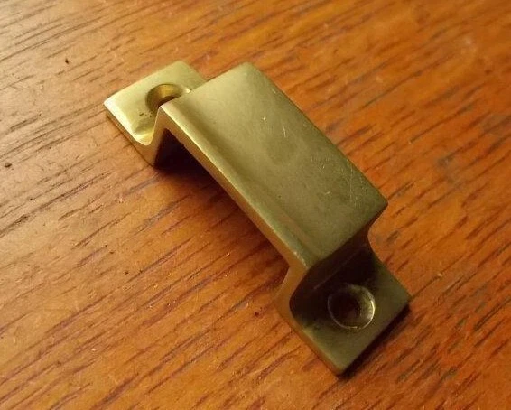 New Cast Brass Cabinet Latch Keeper or Catch