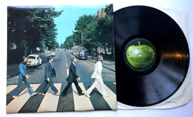 The Beatles Lp ' Abbey Road ' Misaligned Apple Logo & With Her Majesty - Superb