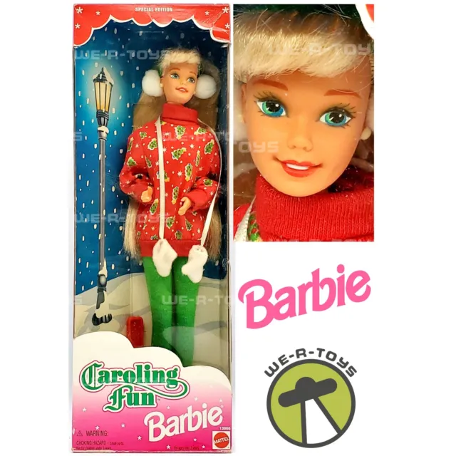 Barbie Caroling Fun Doll Special Edition Christmas 1995 Mattel No. 13966 NRFB