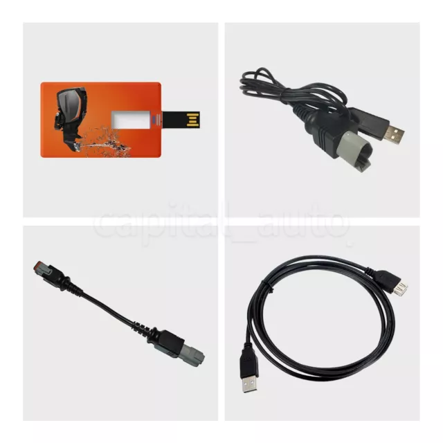 Diagnostic USB Cable tool KIT for Evinrude ETEC and FICHT with Bootstrap Cable