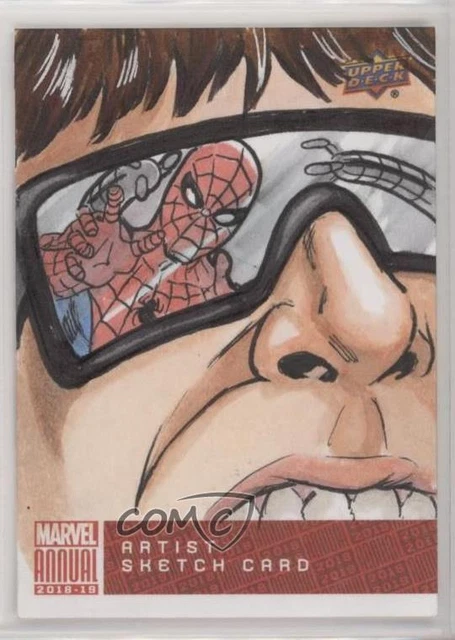 2018 Marvel Annual Pack Wars Sketch Card Achievements 1/1 Reid Fisher Auto x9h