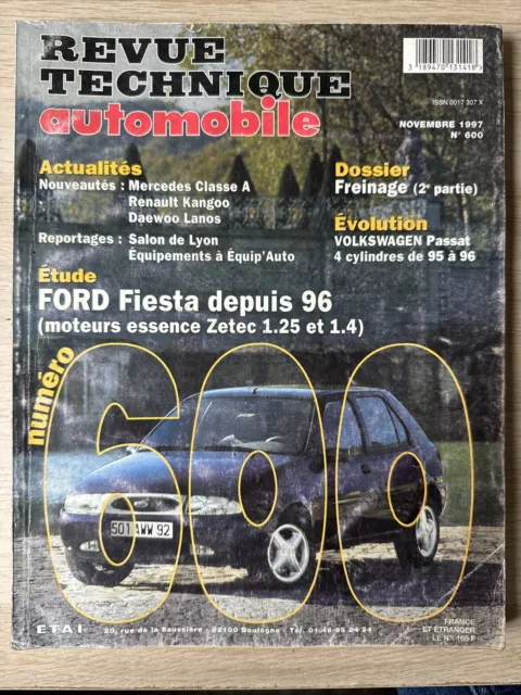 RTA revue technique Automobile N.600 Ford FIESTA voiture Car