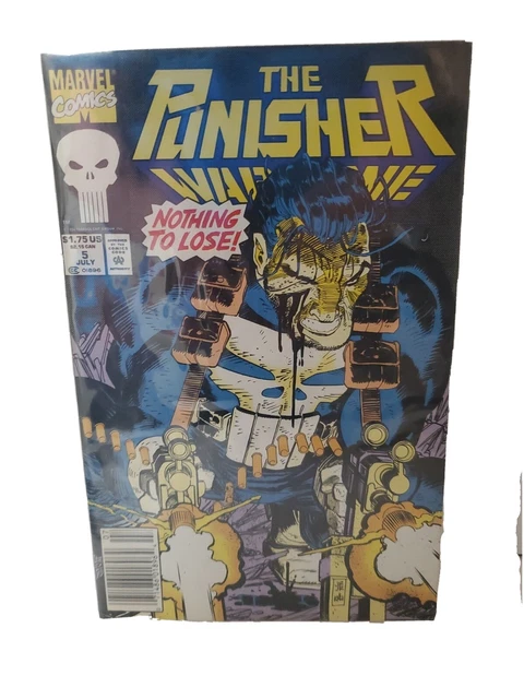 MARVEL COMICS THE PUNISHER War Zone Nothing To Lose #5 July 1992 great Condition