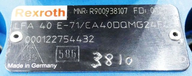 Element 40 Rda4037 REXROTH LFA 40 E-71/CA40DQMG24F R900938107 Cartridge Valve -used- EUR ...