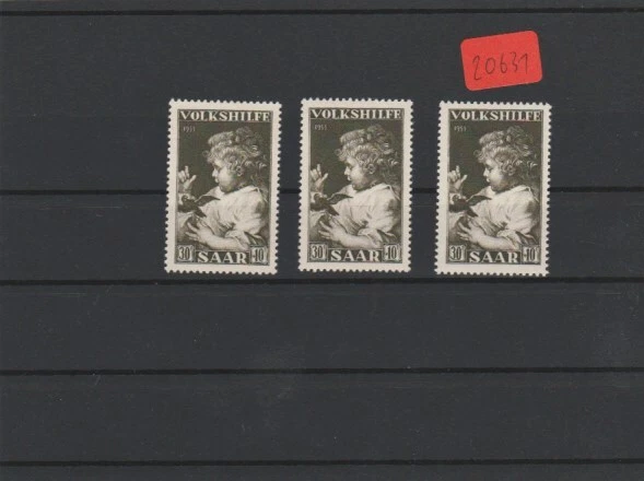 Saarland     postfrisch   3x  MiNr. 346
