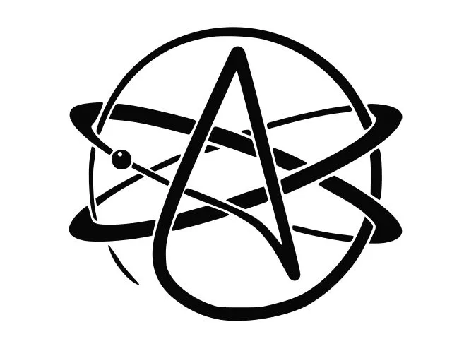 ATHEIST SYMBOL ATOMIC Vinyl Decal Car Sticker Wall Truck CHOOSE SIZE COLOR