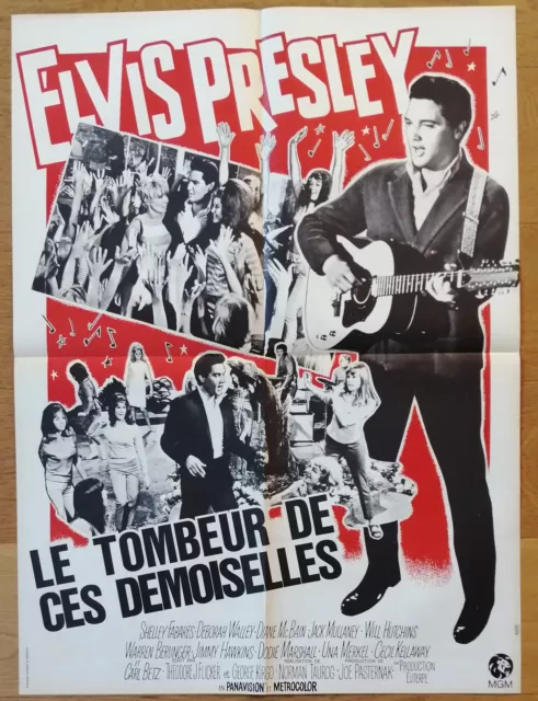 TOMBEUR DE CES DEMOISELLES elvis presley affiche cinema originale 80x60 '66