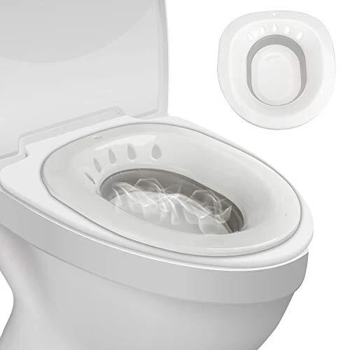 Tovee asiento plegable baño para inodoro, asiento lavabo para posparto