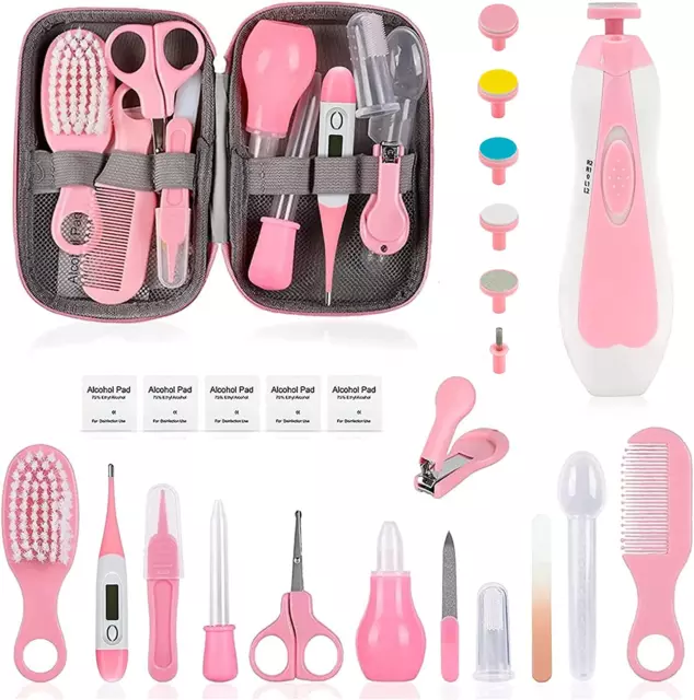 Baby Grooming Kit, Infant Safety Care Set with Hair Brush Comb Nail Clipper Nasa