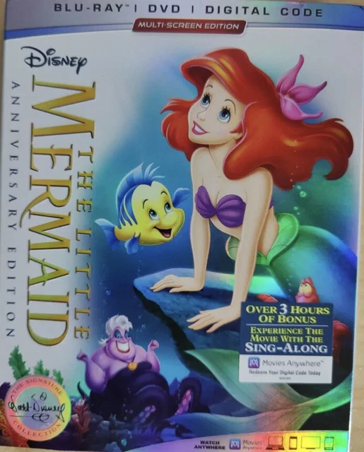 THE LITTLE MERMAID Anniversary Edition (Bluray + DVD) No Digital