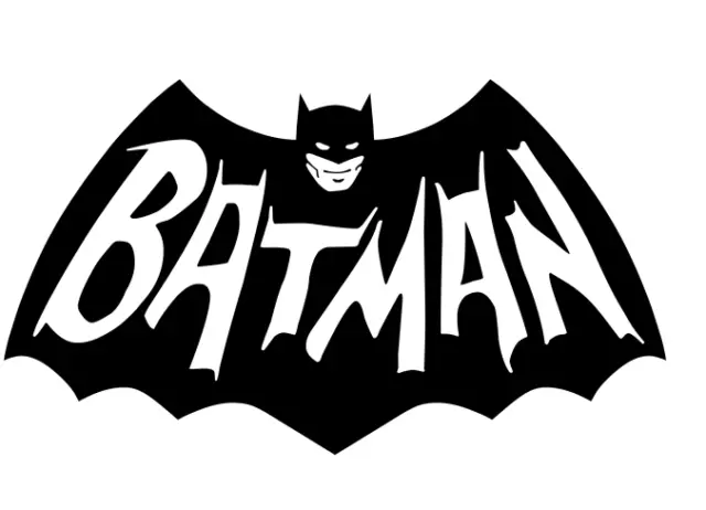 Retro Batman 60's TV Series Adam West logo Vinyl Decal Sticker