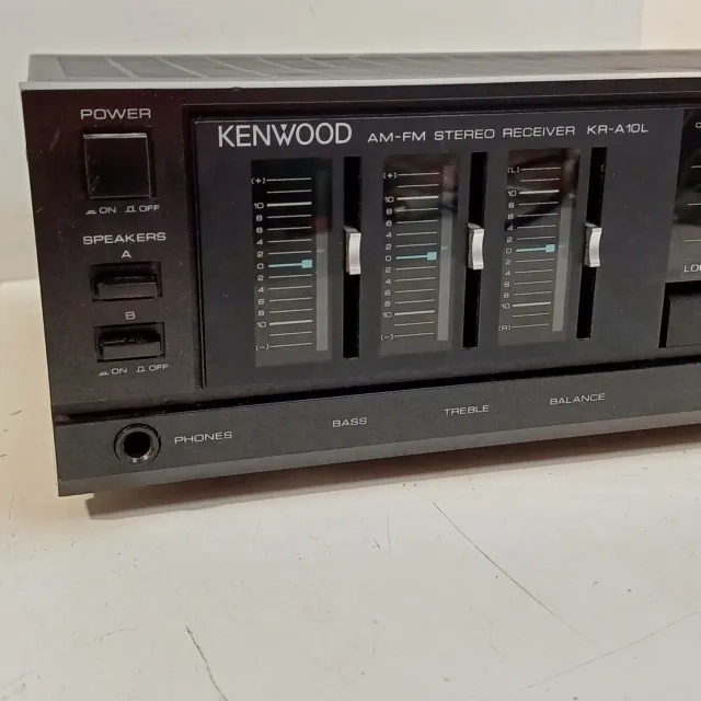 Kenwood KR-A10L AM-FM-LW Stereo Receiver TESTED 8 Preset Phono Quartz Tuner 3