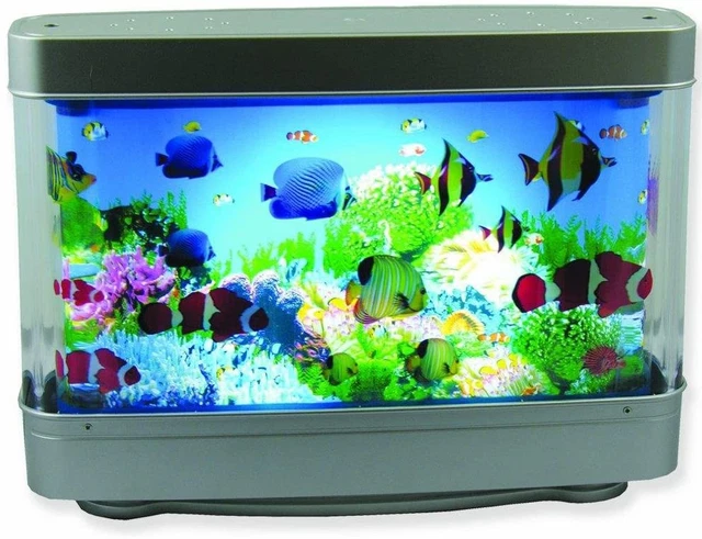 Artificial Aquarium Virtual Ocean Tropical Fish Tank Lighted Decorative Kids Toy 3