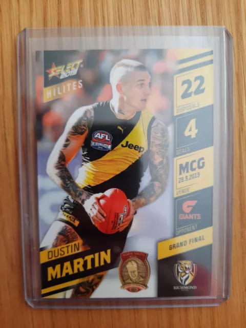 2019 Afl Select Hilites Grand Final Dustin Martin Richmond Tigers Card SH GF 159