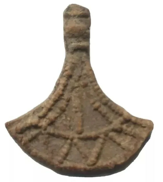 Rare Ancient Viking Bronze Thor's Hammer Pendant Axe Amulet 9Th-12Th Century Ad
