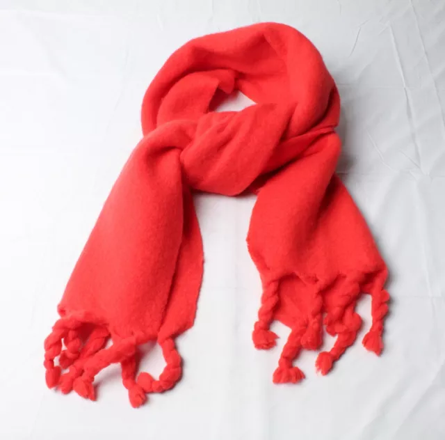 Asos Women's Topshop Sky Soft Tassel End Cozy Scarf EJ2 Red One Size