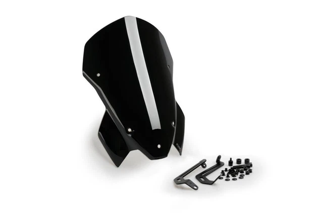Kit Déflecteur Pare-brise En Acrylique Noir Pour Yamaha TMAX 560 Tech Max 2022-2023 - Accessoire Moto
