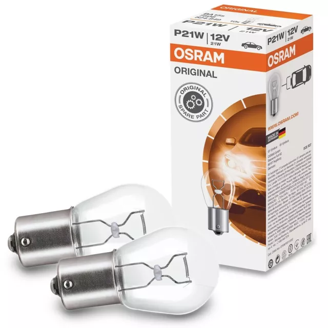 p21w OSRAM 12V ba15s 21w 7506 BREMSLICHT RÜCKLICHT LAMPE GLÜHBIRNE 2x STÜCK