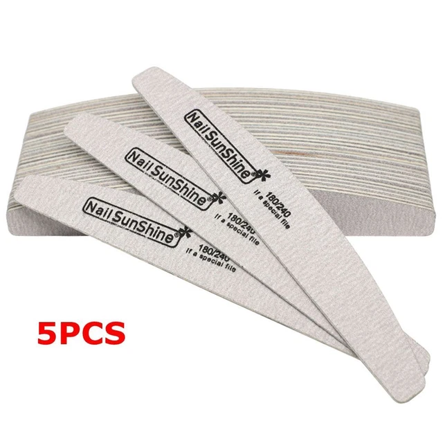 Manicure Beauty Tools Wooden Nail Files Sanding Buffer Double Sided Nail Care
