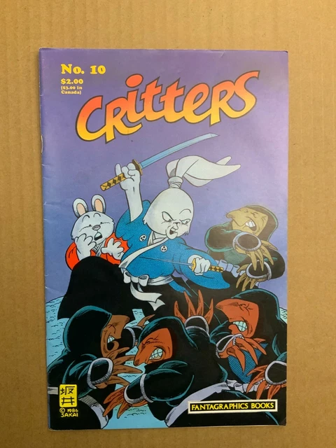 CRITTERS #10 Fantagraphics  Early USAGI YOJIMBO - I COMBINE SHIPPING
