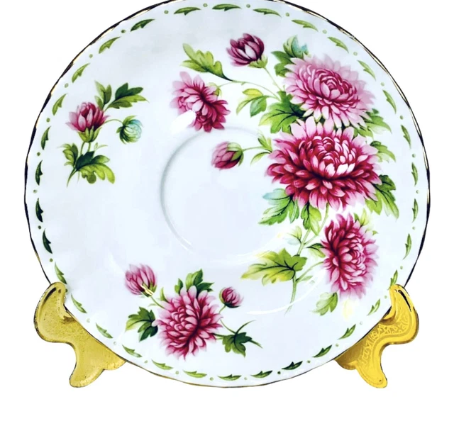 Royal Albert FLOWER OF THE MONTH CHRYSANTHEMUM Bone China 5.5” Saucer NEW