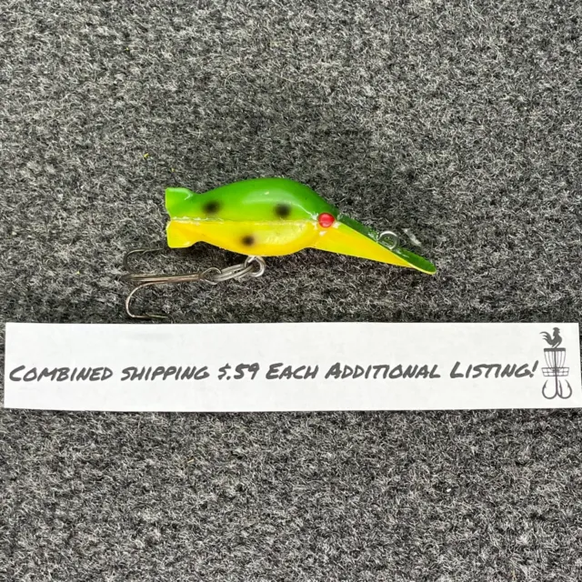 VINTAGE FISHING LURE Jensen Kicker Frog Great Color Nice $20.49