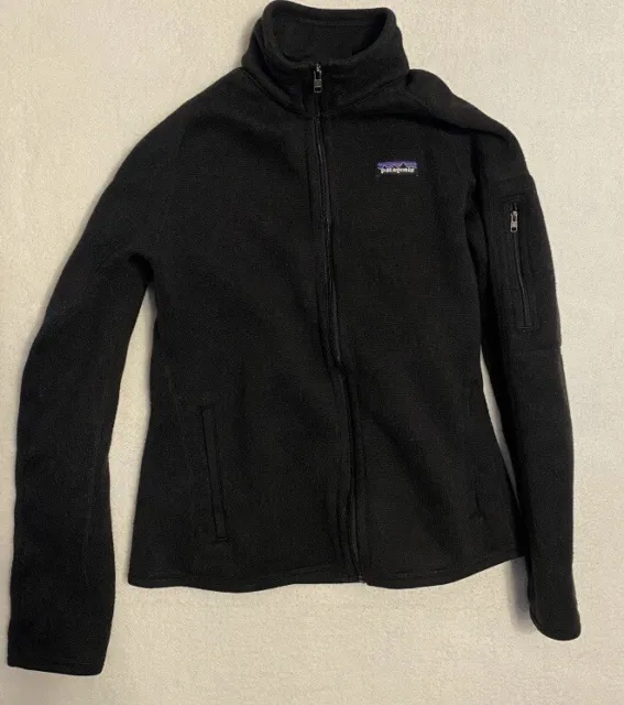 Patagonia Better Sweater Fleece Black Full Zip Jacket Size Small