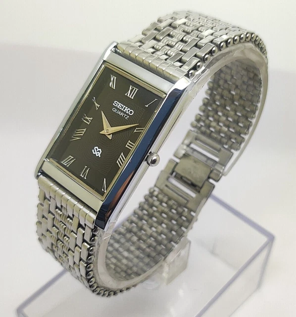 SEIKO SLIM QUARTZ Japanese New Battery Installed Wrist Watch For Men