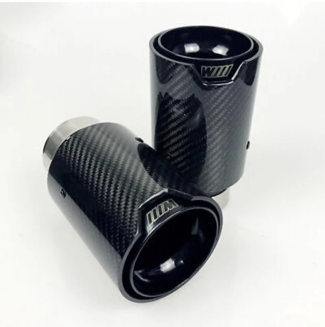 BMW M PERFORMANCE Exhaust Tips Real Carbon Fiber M Sport black on black