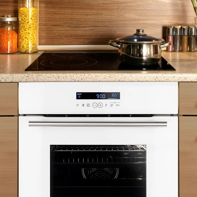 Cuisinière: 60cm Four encastrable EB8015W + 59cm Plaque Eletrique KFS59RL Gril 2