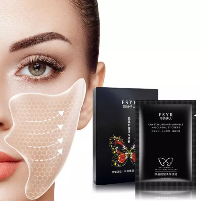 5X Beauté Visage Nutrition Suppression Des Rides Autocollant Visage Yeux Cou R