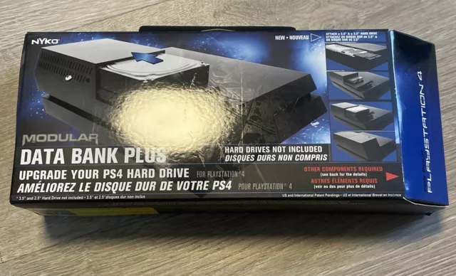 Base de actualización de gabinete de disco duro Nyko Data Bank Plus de 3,5" para PS4 USADO
