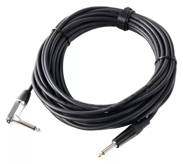 Hochwertiger PRONOMIC Instrumentenkabel Winkelstecker für einen top Bühnensound