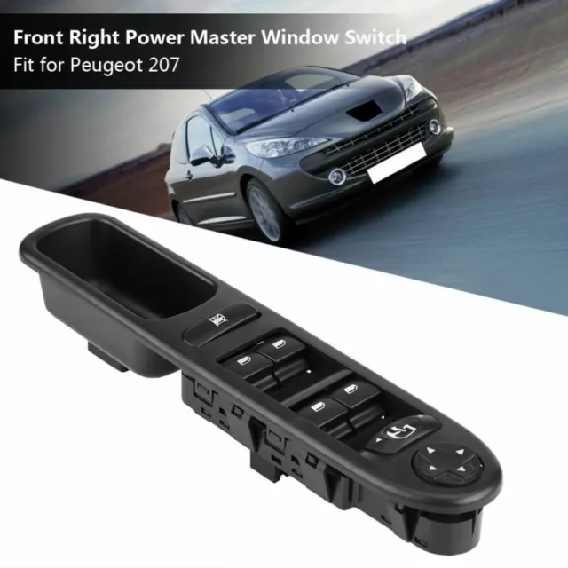 Interrupteur Commande Bouton de Lève Vitre Électrique 6490.EH Pour Peugeot 207-