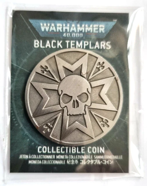 GAMES WORKSHOP WARHAMMER 40k Space Marine Black Templars Collectible ...