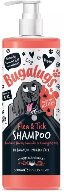 Floh- und Zecken-Hundeshampoo von Bugalugs, beste flohttötende Behandlung, die funktioniert o