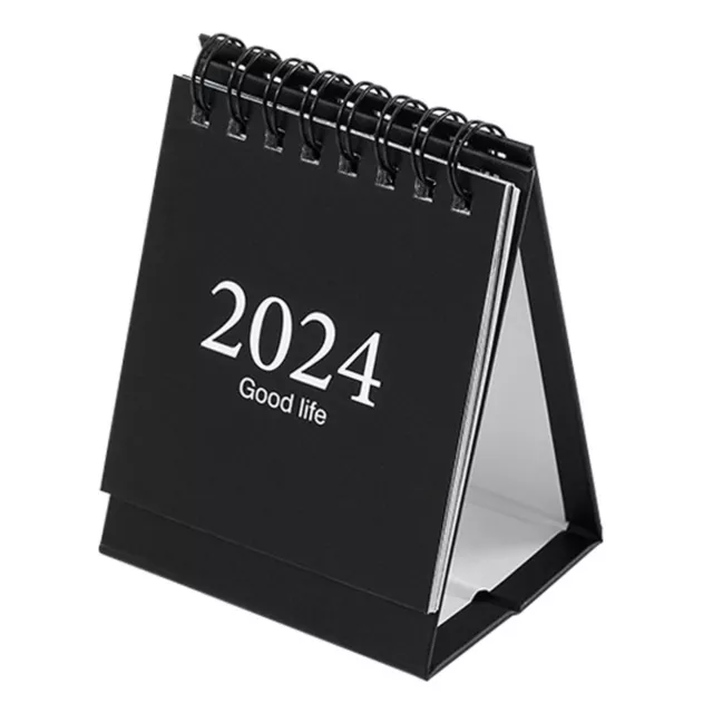 Time Management Tool Birthday Gift Calendar 2024 Mini Desk with Spiral Coil