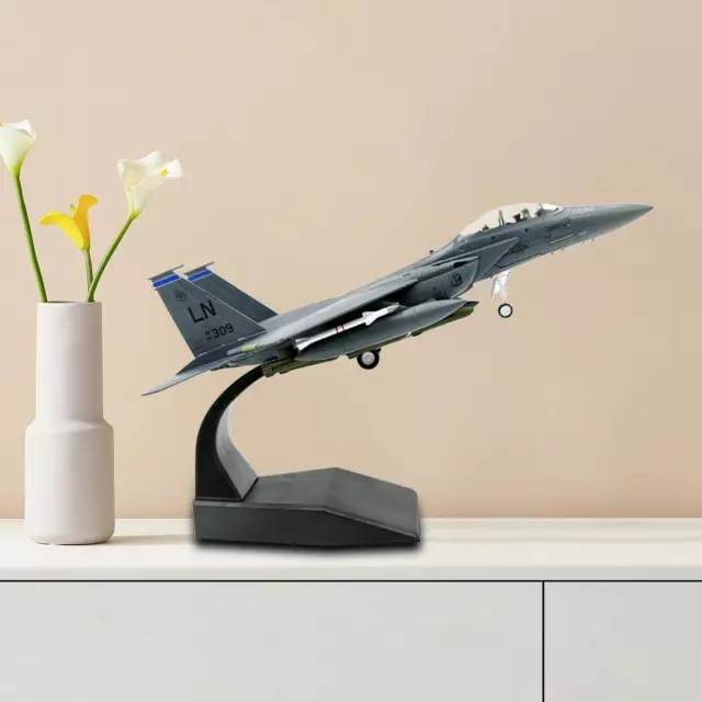 1/100 Scale F15E Fighter Diecast Alloy Model Adults Gifts for Home Bookshelf