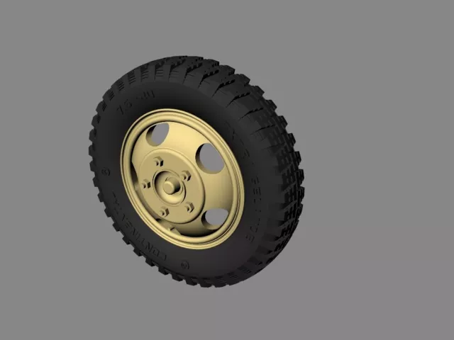 RE35-328 , Road Wheels for Ford “Maultier” (Gelande Pattern) , PANZER ART, 1:35