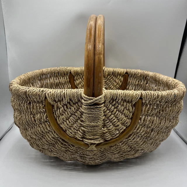 De Colección Cesta De Compras De Mimbre Colección De Huevos - Retro Cabaña, Núcleo De Cabaña