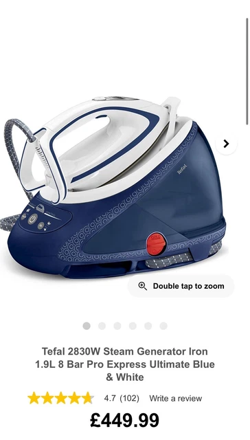 TEFAL PRO EXPRESS Ultimate GV9580 8 bar 2600W Anti-Scale Dampferzeuger ...